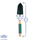 image 2 of Green Blade Cushion Grip Handle Hand Trowel - Brown