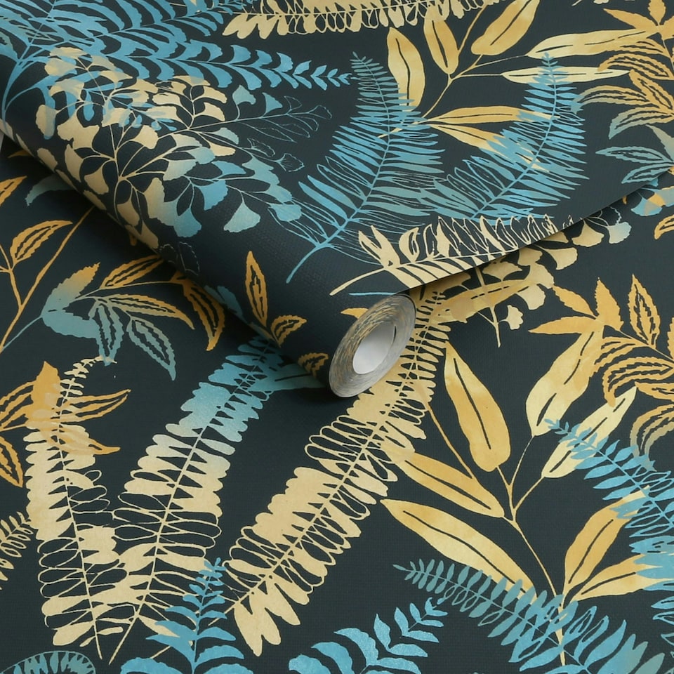 image 1 of Superfresco Easy Temptation Midnight Wallpaper Blue | Blue