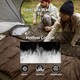 image 6 of U Series Envelope Sleeping Bag with Hood | Brown | Brown | 250S
