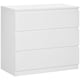 image 1 of HOMCOM Chest of Drawers, 3-Drawer Storage Organiser Unit for Bedroom, Living Room, 80 x 39 x 73cm, White