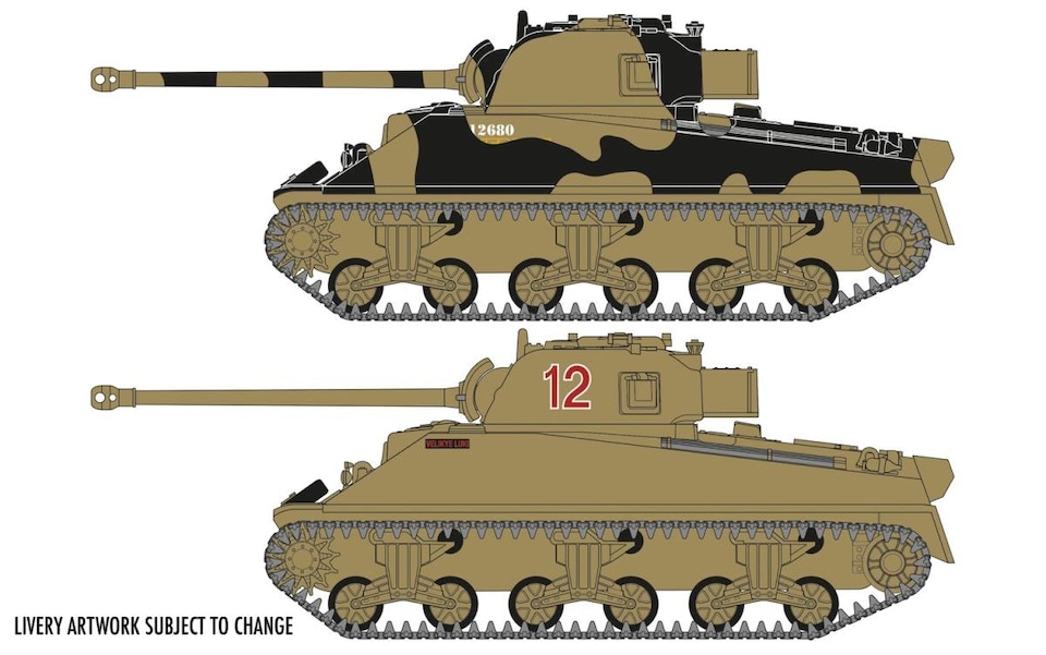 image 1 of Airfix British Sherman Firefly Vc (1:72 Scale)