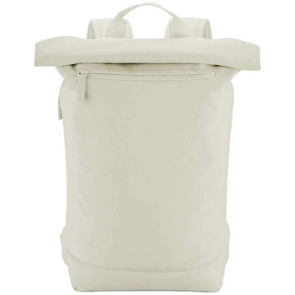 image 1 of Bagbase Simplicity Roll Top Backpack - Beige - One Size
