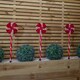 image 4 of 58cm Light up Red and White Candy Pop Christmas Pathfinders with 63 White LEDs