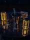 image 3 of ValueLights Solar Lantern Matte Copper Lantern with Copper Oval Shade and Integrated Bulb