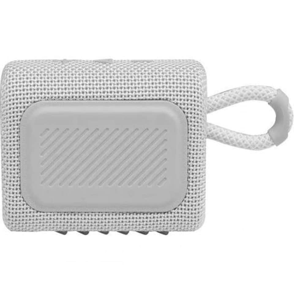 image 1 of JBL Go3 White Waterproof/Dustproof Wireless Bluetooth Speaker