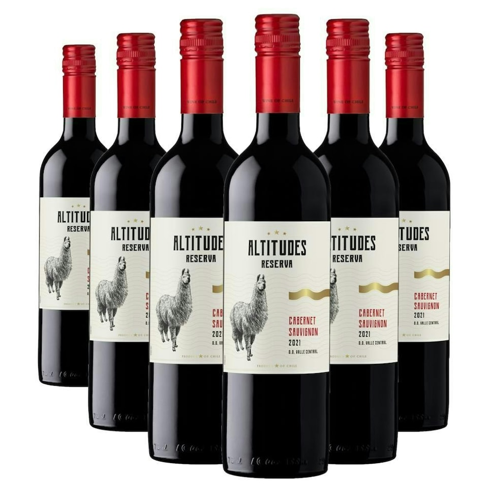 Case of 6 Altitudes Reserva Cabernet Sauvignon 75cl Red Wine