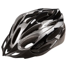 Trespass Adults Unisex Crankster Cycling Helmet | Black | Black X | One Size | 1