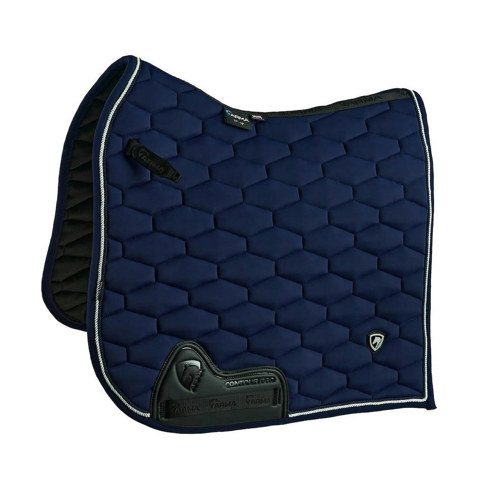 image 1 of ARMA Eltar Dressage Horse Saddlecloth - Navy - 17in - 18in
