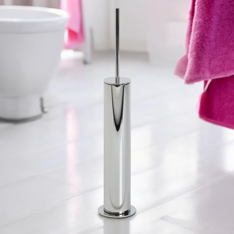 image 1 of Showerdrape Belgravia Chrome Toilet Brush & Holder