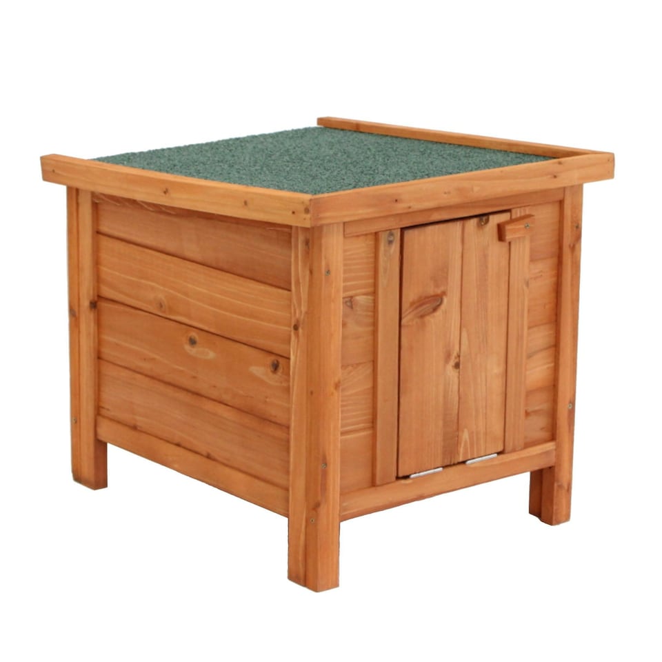 image 1 of Oypla Tortoise Guinea Pig Rabbit Hutch Cat House 400x490x430mm