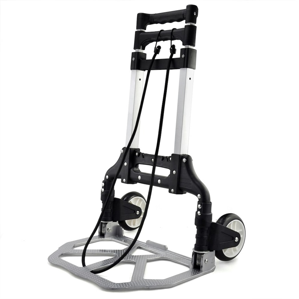 image 1 of Yaheetech Aluminum Hand Trolley Black