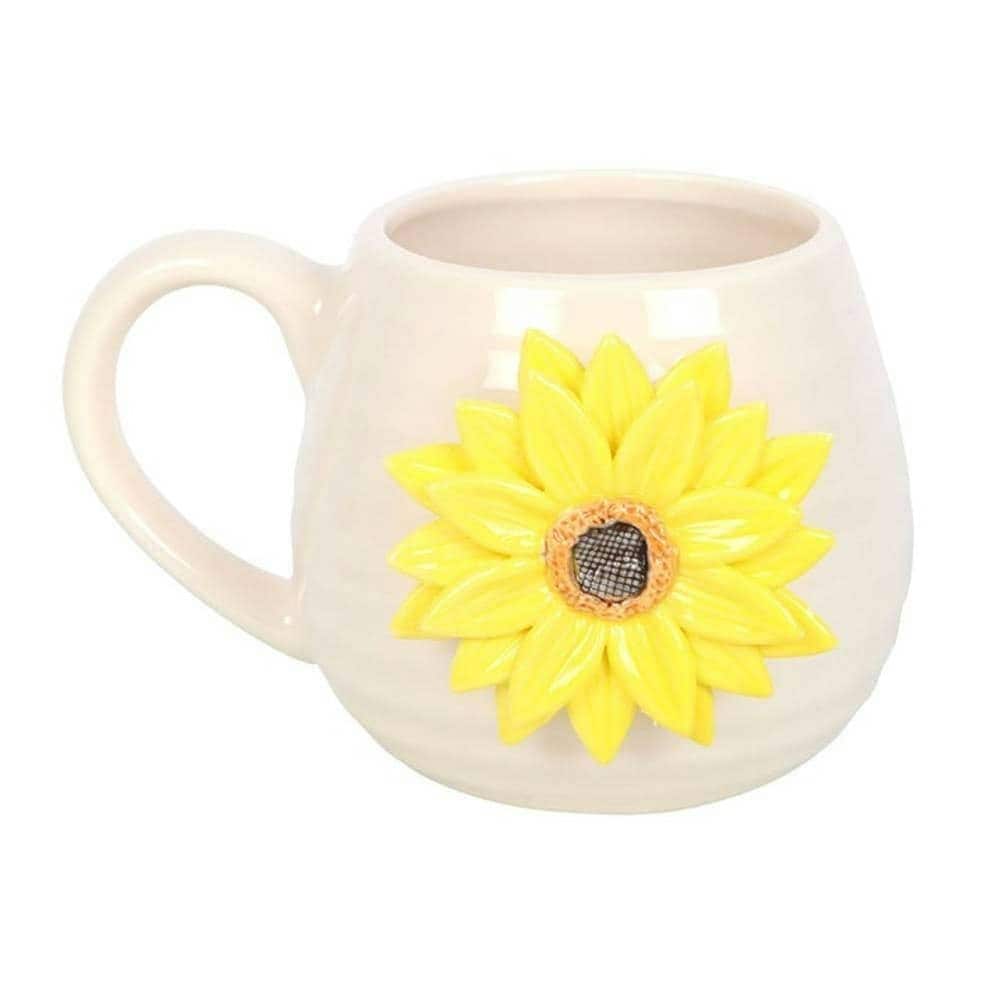 Something Different Hello Sunshine Sunflower 3D Rounded Mug - Ceramic/Yellow - One Size Yellow Ceramic 1