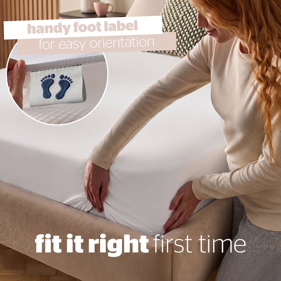 image 1 of Silentnight Supersoft Perfect Fit Fitted Sheet, White