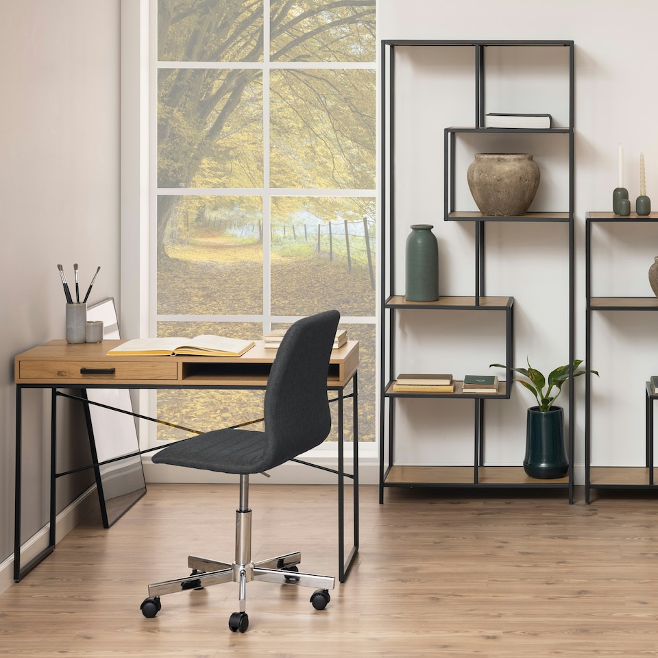 image 1 of Seaford Office Desk with 1 Drawer in Oak
