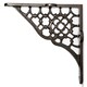 image 3 of Hammer & Tongs Honeycomb Iron Shelf Bracket - D155mm - Raw