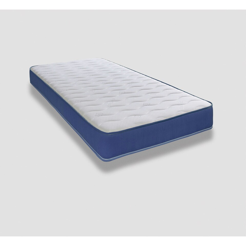 image 1 of Hybrid Memory Foam & Pinna-Coil Mattress - Soft/Medium Cooltouch+ Breathable | Blue | King