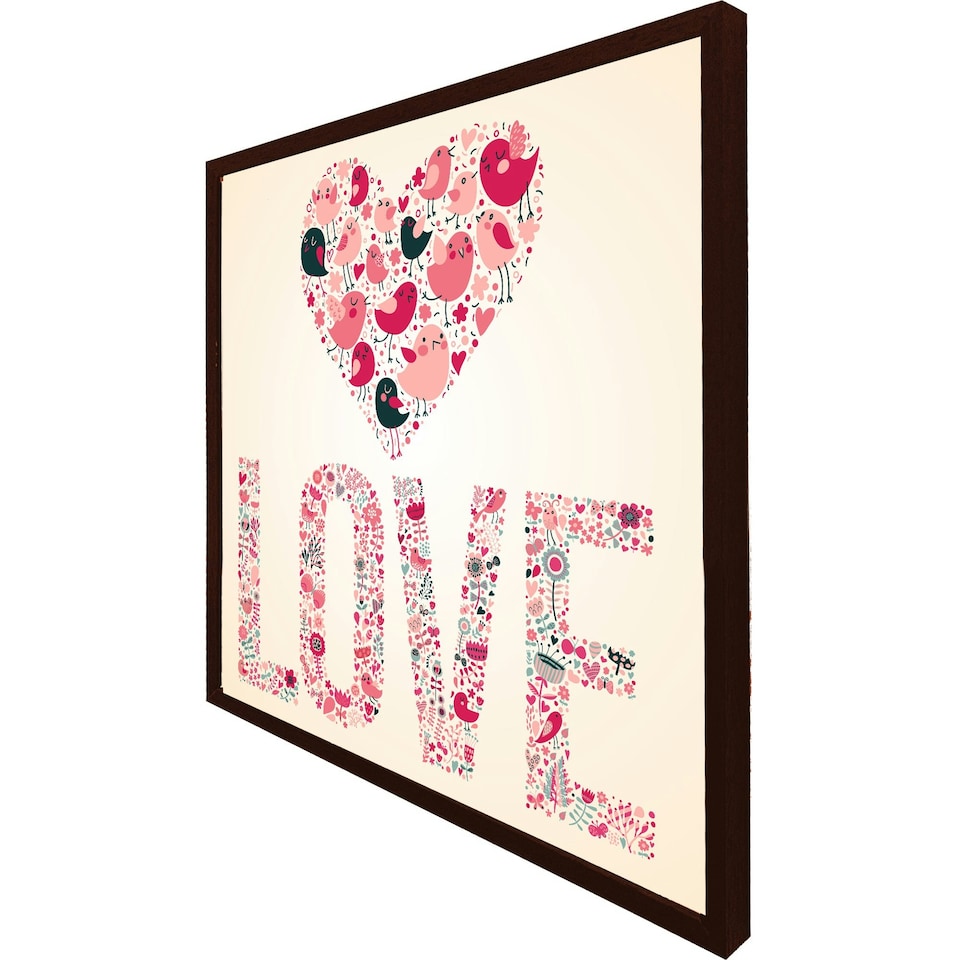 image 1 of Love hearts (Picutre Frame) White | XL