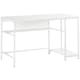 image 1 of HOMCOM Computer Writing Desk Study Workstation with Storage, White