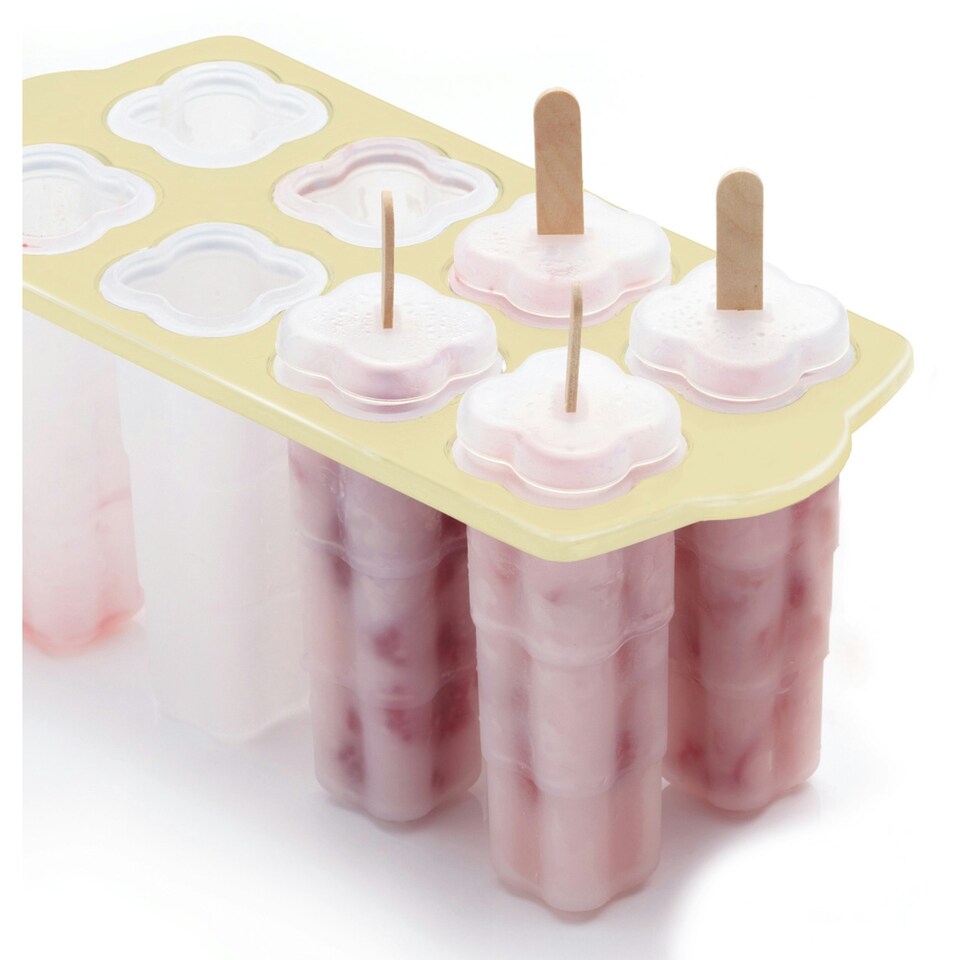 image 1 of KitchenCraft Lolly Makers White Plastic Set of 8 Multi