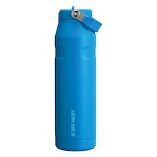 IceFlow Bottle Flip Straw 1.06L Water Bottle | Blue | Blue | 1