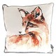 image 1 of Meg Hawkins Fox Cushion 40cm Grey | Orange