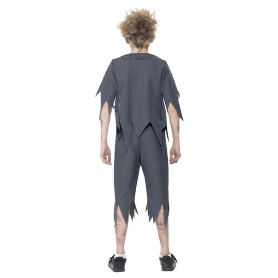 image 1 of Zombie School Boy Fancy Dress Costume Kids Medium - Age 7-9