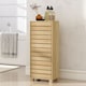 image 10 of Levede Bathroom Storage Cabinet Handleless Wood Floor Shelf Unit Cupboard