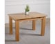 image 4 of Hampton 120-160cm Oak Extending Dining Table and 4 Montana Leather Chairs | Black | Black