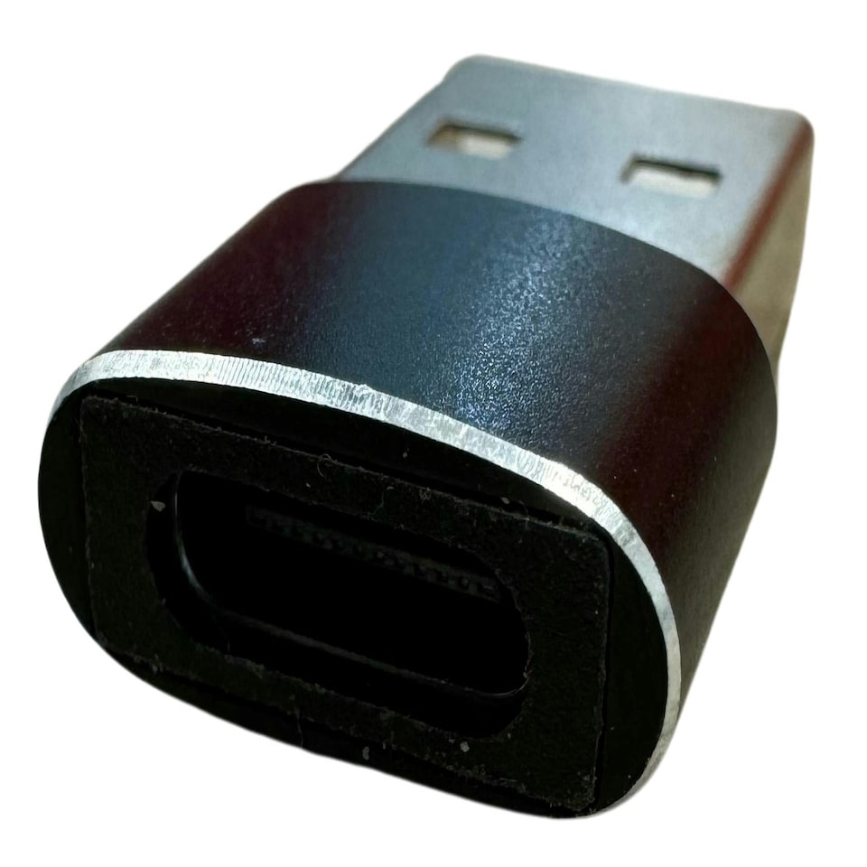 image 1 of USB-C 3.1 to USB-A Adapter Black | Black USB-A to USB-C Adapter