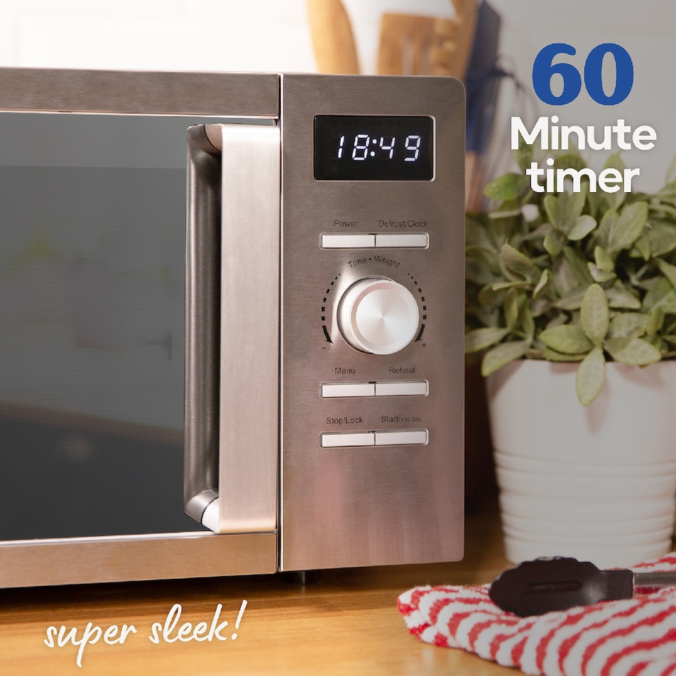 image 1 of Russell Hobbs RHMD828SS, 20L Classics Digital Microwave in Stainless Steel