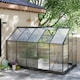 image 7 of Outsunny 6x10ft Walk-In Polycarbonate Greenhouse Plant Grow Aluminium