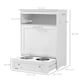 image 7 of PawHut Pet Feeder Station, Dog Cat Food Storage Feeding Station, Food Cabinet