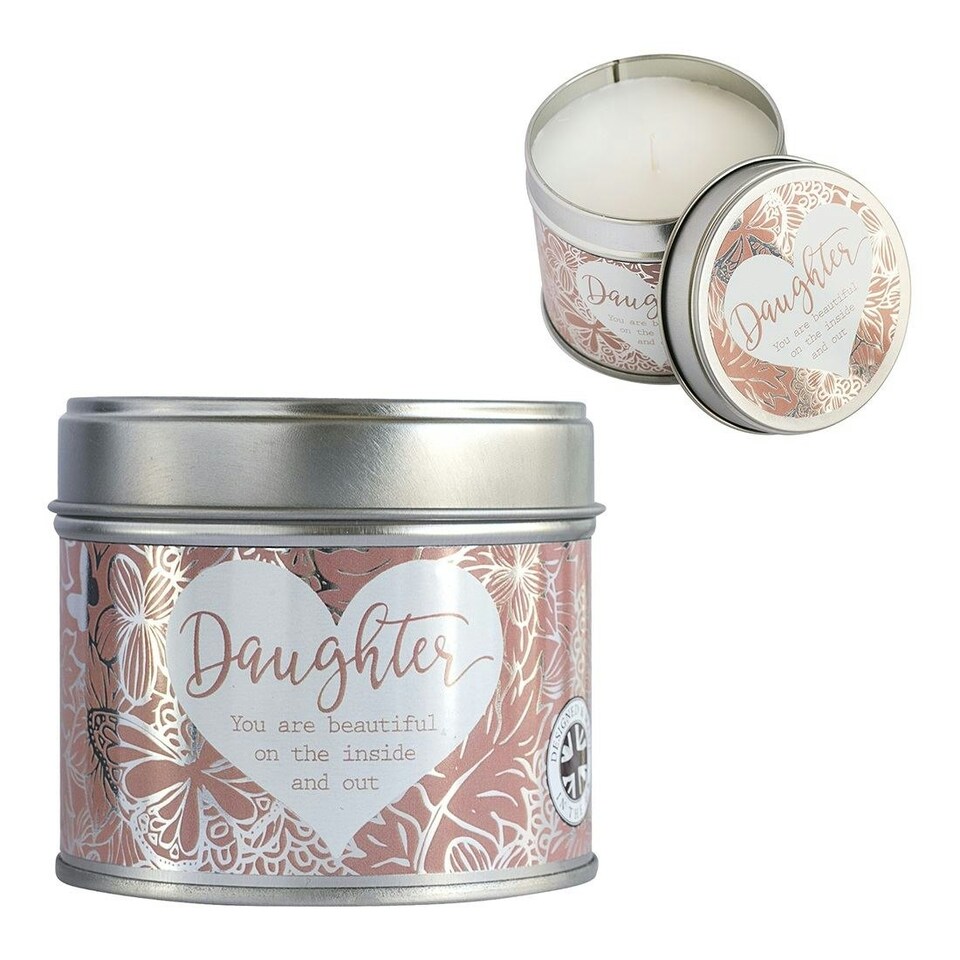 Said with Sentiment Candle In Tin -  Daughter | Multi