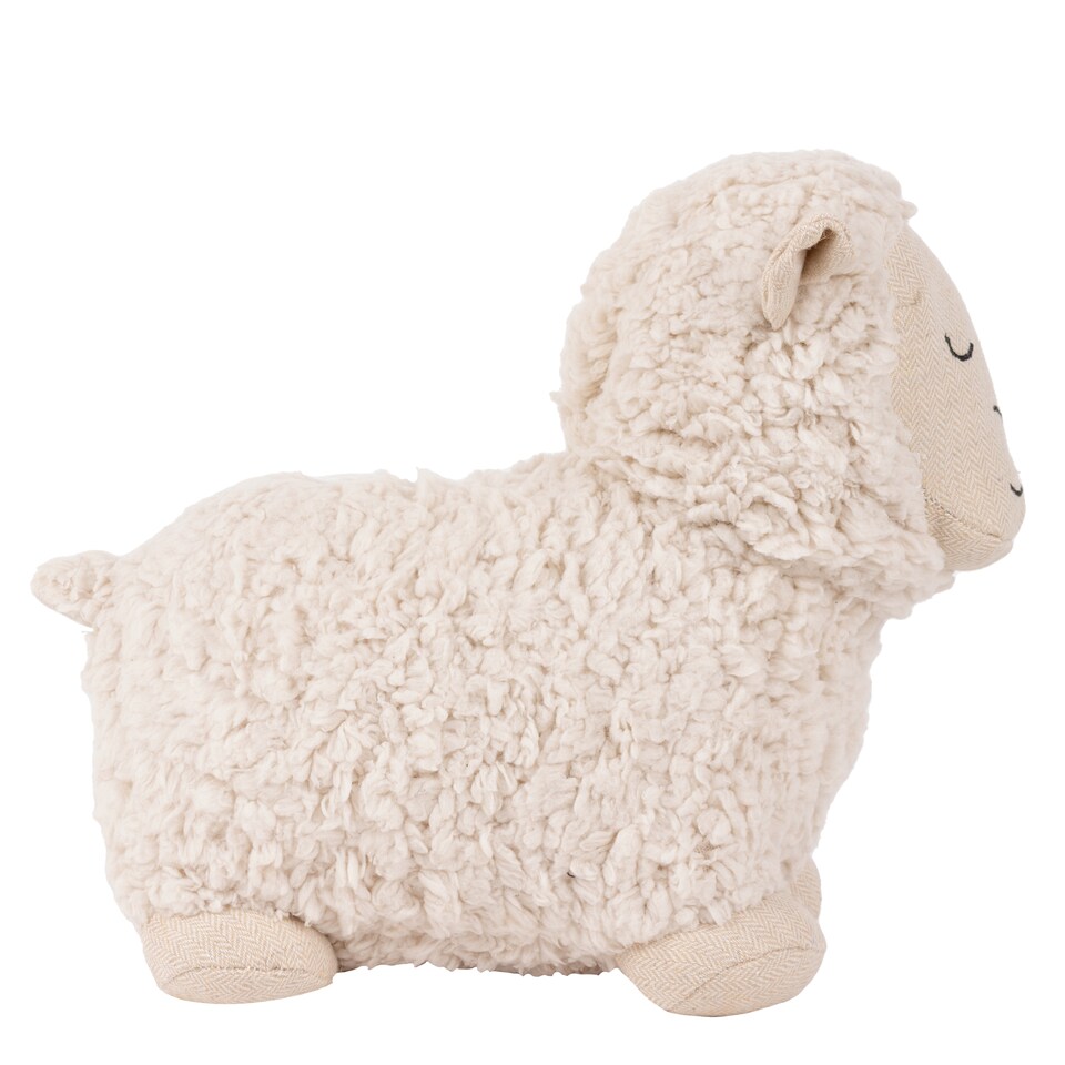 image 1 of Paoletti Sheep Boucle Fleece Novelty  Door Stop