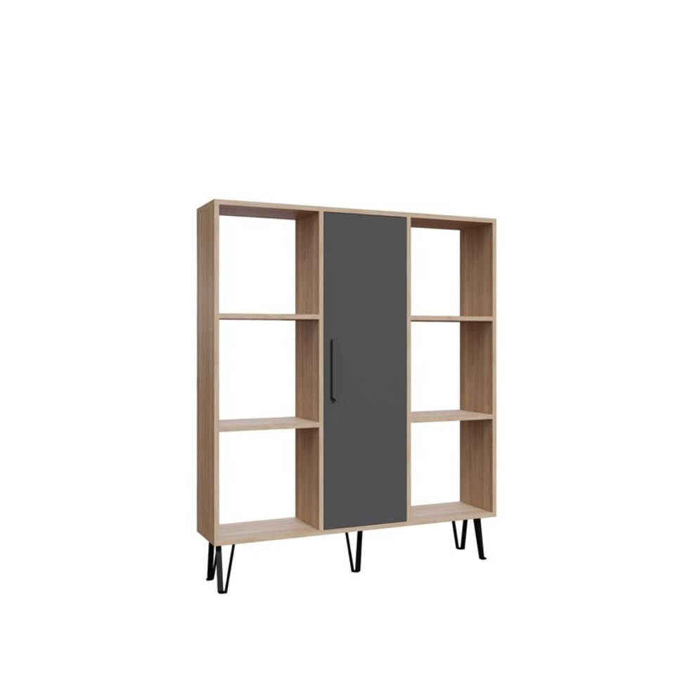image 1 of Decorotika Peoria 6 Shelves and a Cabinet Bookcase