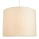 image 2 of Contemporary and Sleek 12 Inch Cream Linen Fabric Drum Lamp Shade 60w Maximum | Cream