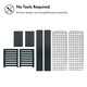 image 4 of VonHaus 4 Tier Greenhouse Shelving - Pack of 2