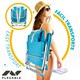 image 5 of Folding Chair with Headrest Aktive 49 x 80 x 58 cm Blue (2 Units) N/A