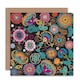 image 1 of Multi Coloured Floral Pattern Kaleidoscope Art Card