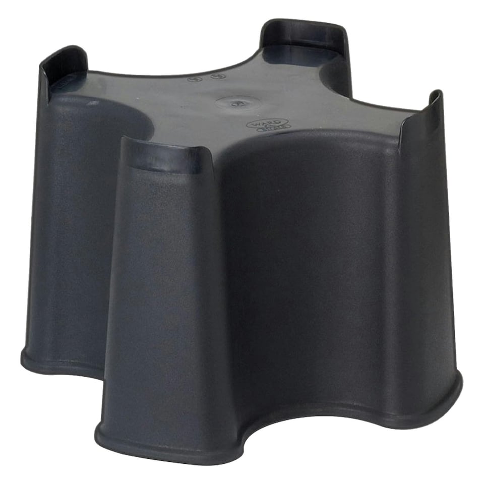 image 1 of Slimline Black Water Butt Stand Accessory Stable Weather Resistant Support Base With Easy Tap Access For 100L Rainwater Collectors