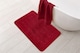 image 1 of Shades Collection Bath Mat in Bordeaux Red