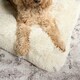 image 10 of OHS Soft Cosy Warm Fluffy Pet Dog Cat Large Cushioned Plump Plush Mat, 80x60cm Black | L