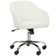 image 1 of HOMCOM Vanity Chair for Desk, with Height Adjustable, Wheels, Cream Cream