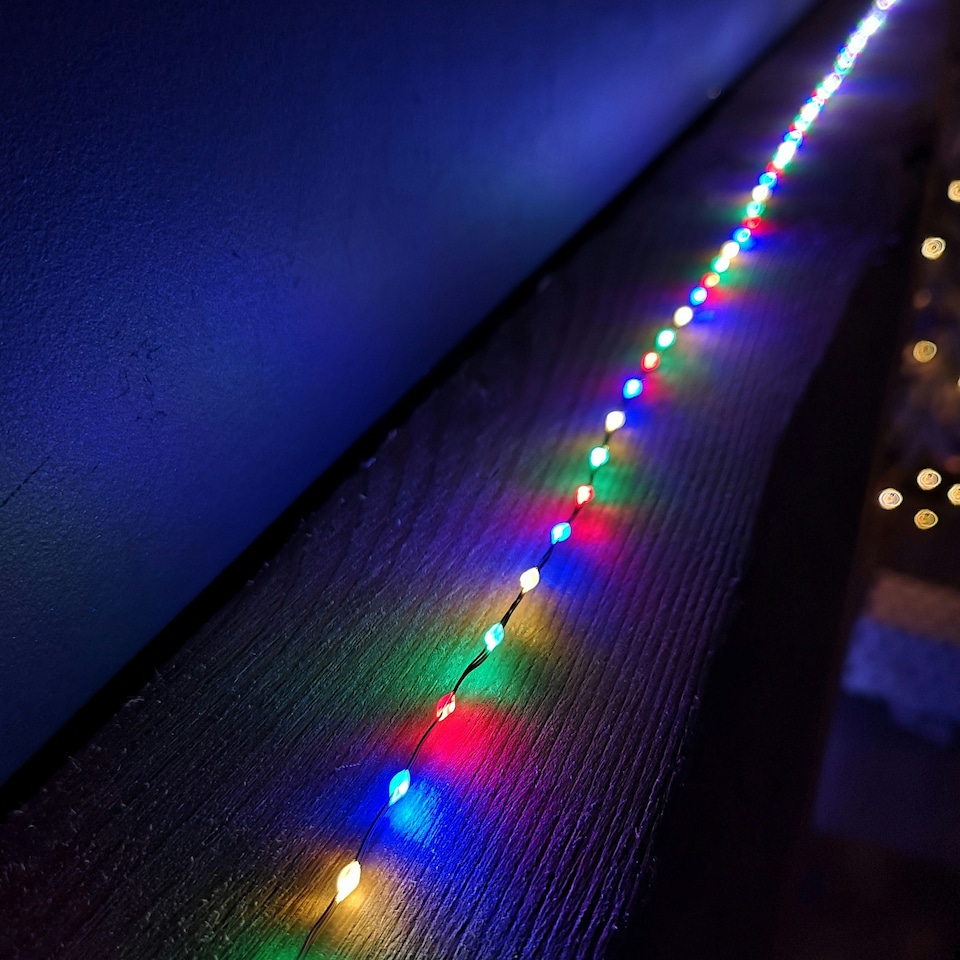 image 1 of 6.4m Compact MicroBrights Christmas Lights with 400 LEDs in Multi-coloured