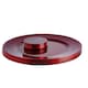 image 1 of Argon Tableware 12 Piece Metallic Charger Plates Set - Dark Red