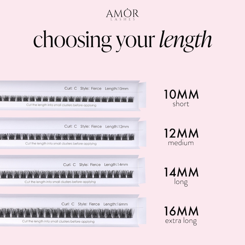 image 1 of House Of Amor - Eyelash Extensions - Fierce Length - Natural C Curl - Short