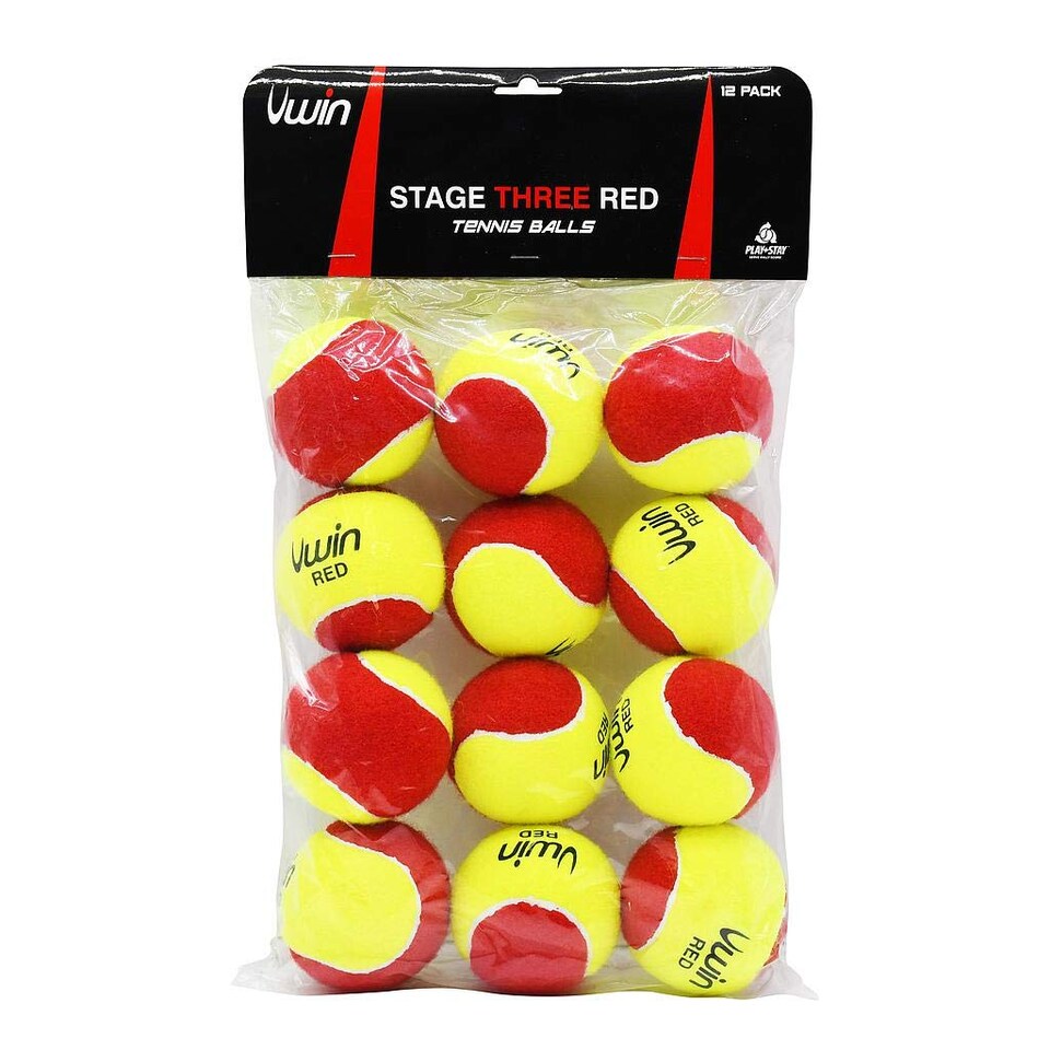 image 1 of Reydon Uwin Stage Three Red Tennis Balls - Pack Of 12 Balls