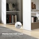 image 5 of HOMCOM 120cm Computer Desk Bookshelf Writing Table 6 Shelves White