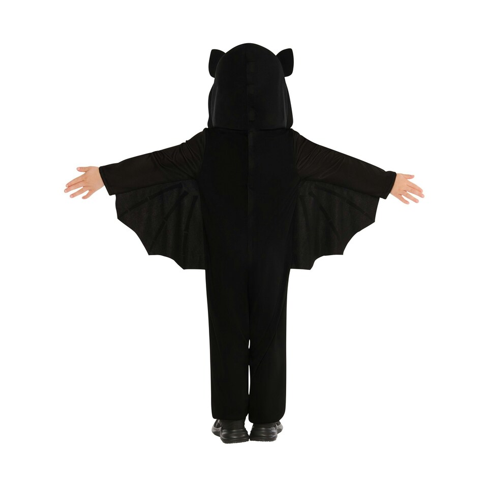 image 1 of Bristol Novelty Childrens/Kids Skeleton Bat Costume - Black/White - 4 Years 4