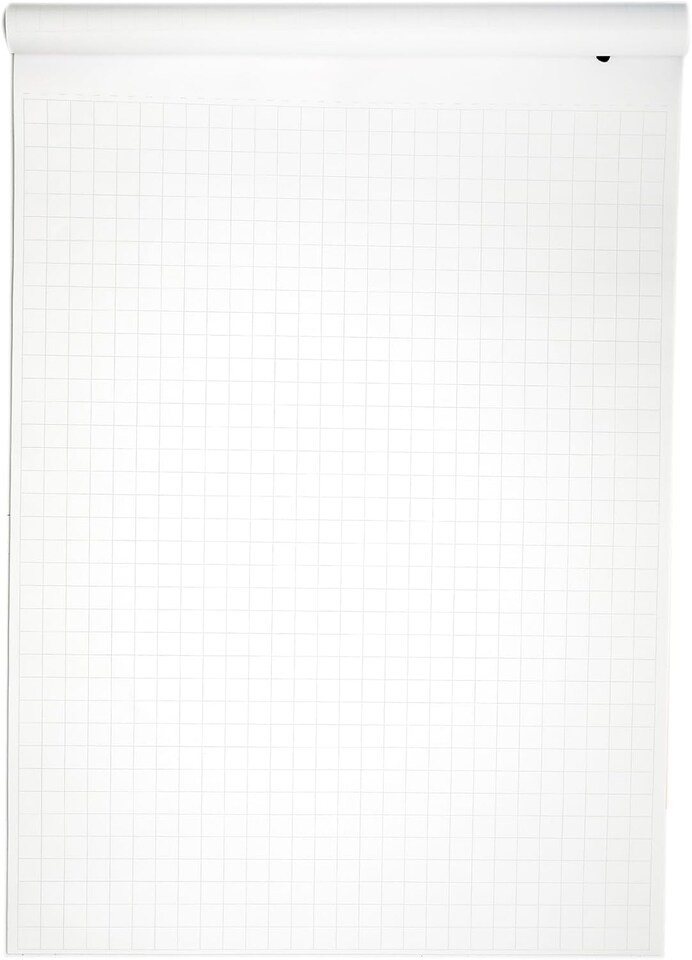 image 1 of Rhino A1 Flip Chart Paper Pad 20mm Squared Red 80 Page 5 Pack